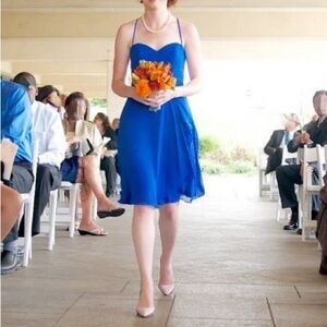 Alfred Angelo Royal Blue Semi Formal Dress